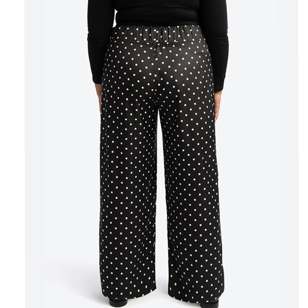 Drew Wide Leg‎ Black Polka Dot Pants Pullon